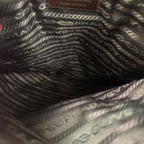 Prada Vintage Red Woven Tweed Zip Tote