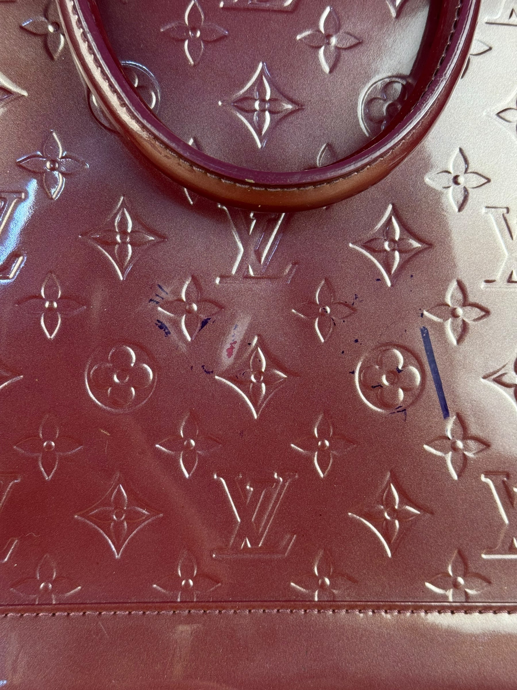 Louis Vuitton Monogram Vernis Alma GM Burgundy