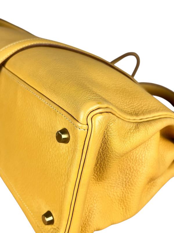 Hermes Kelly 35 Ambre Togo Gold 1997 Handbag