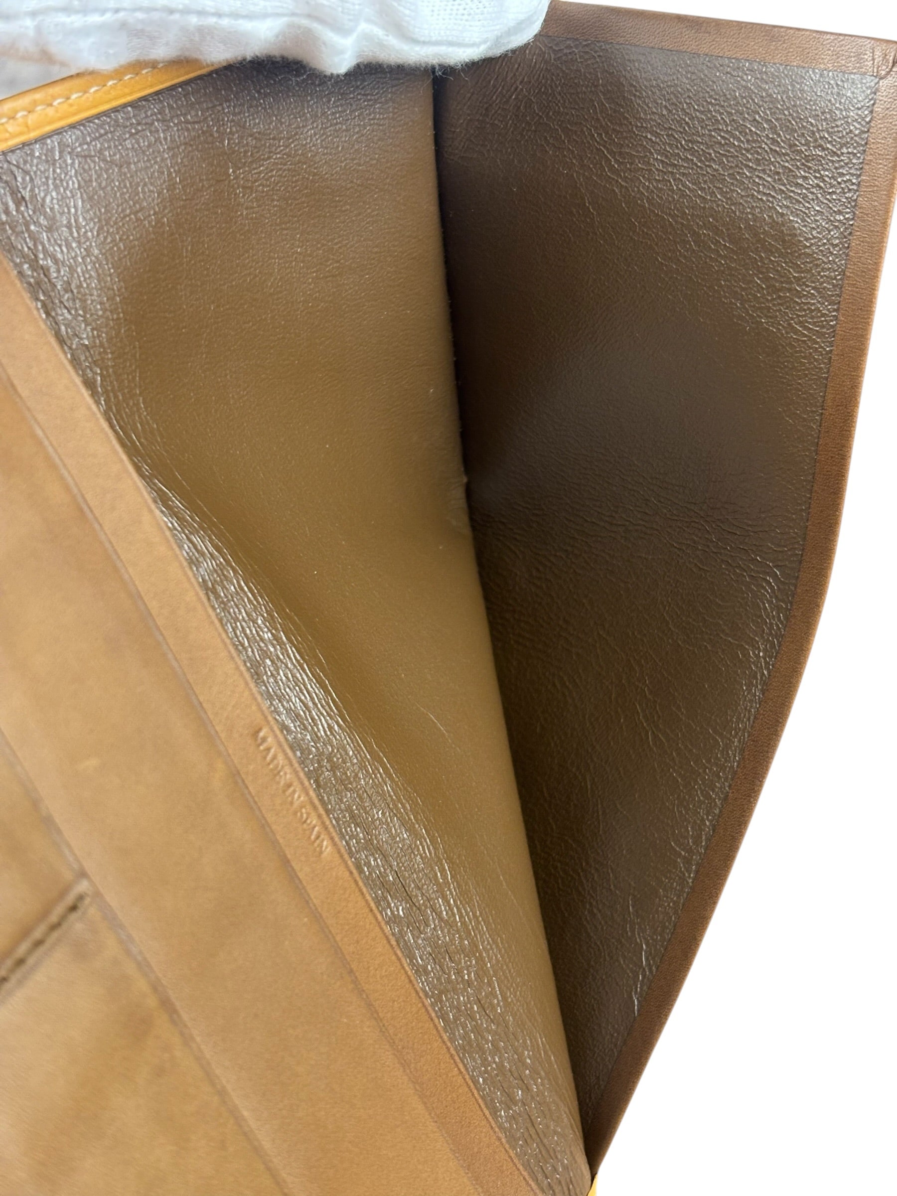 Loewe Yellow Leather Anagram Slim Bifold Long Wallet
