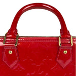 Louis Vuitton Red Vernis Alma MM Handbag