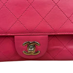 Chanel Pink Quilted Leather Accordion Flap Bag 2014