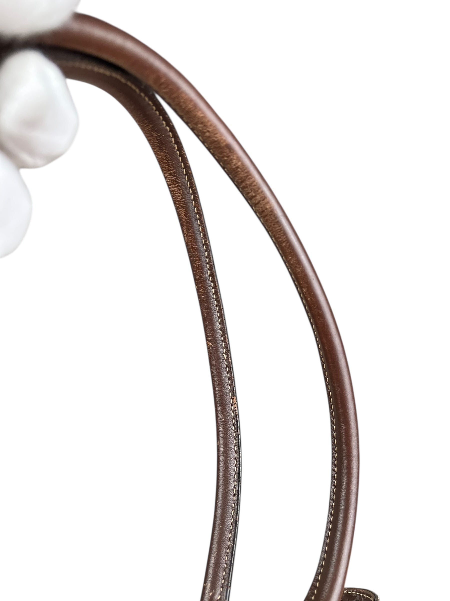 Prada Vintage Jacquard Logo Tote Brown