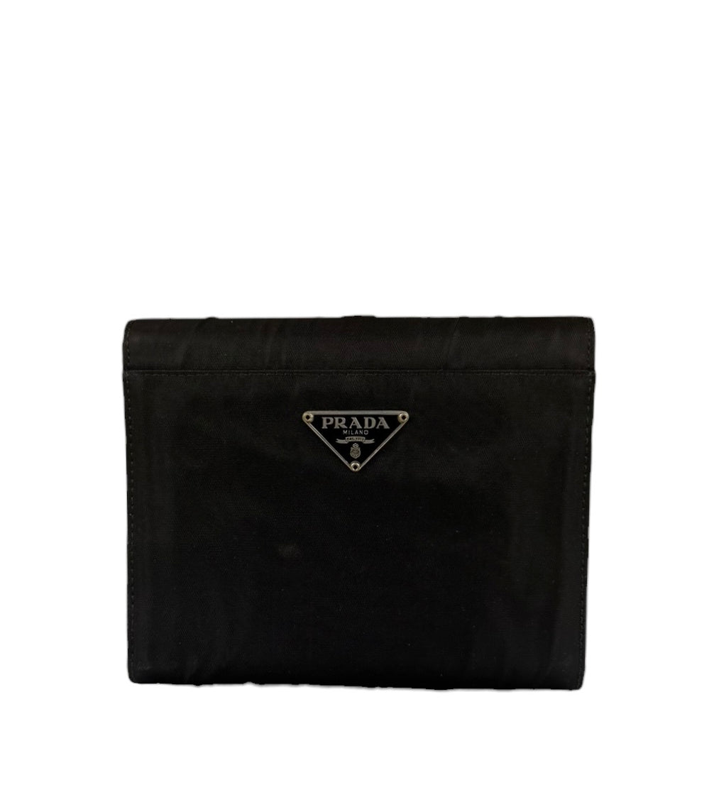 Prada Vintage Nero Tessuto Sport Wallet