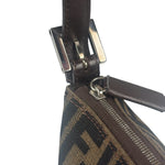 Fendi Leather Trim Zucca Pochette