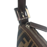 Fendi Leather Trim Zucca Pochette