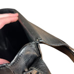 Dior Black Leather Vintage Flap Shoulder Bag