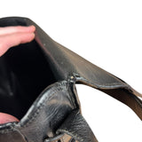 Dior Black Leather Vintage Flap Shoulder Bag