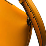 Fendi Orange Leather Small Croissant Hobo Bag