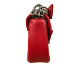 Louis Vuitton Red Leather New Wave Chain Flap Bag MM