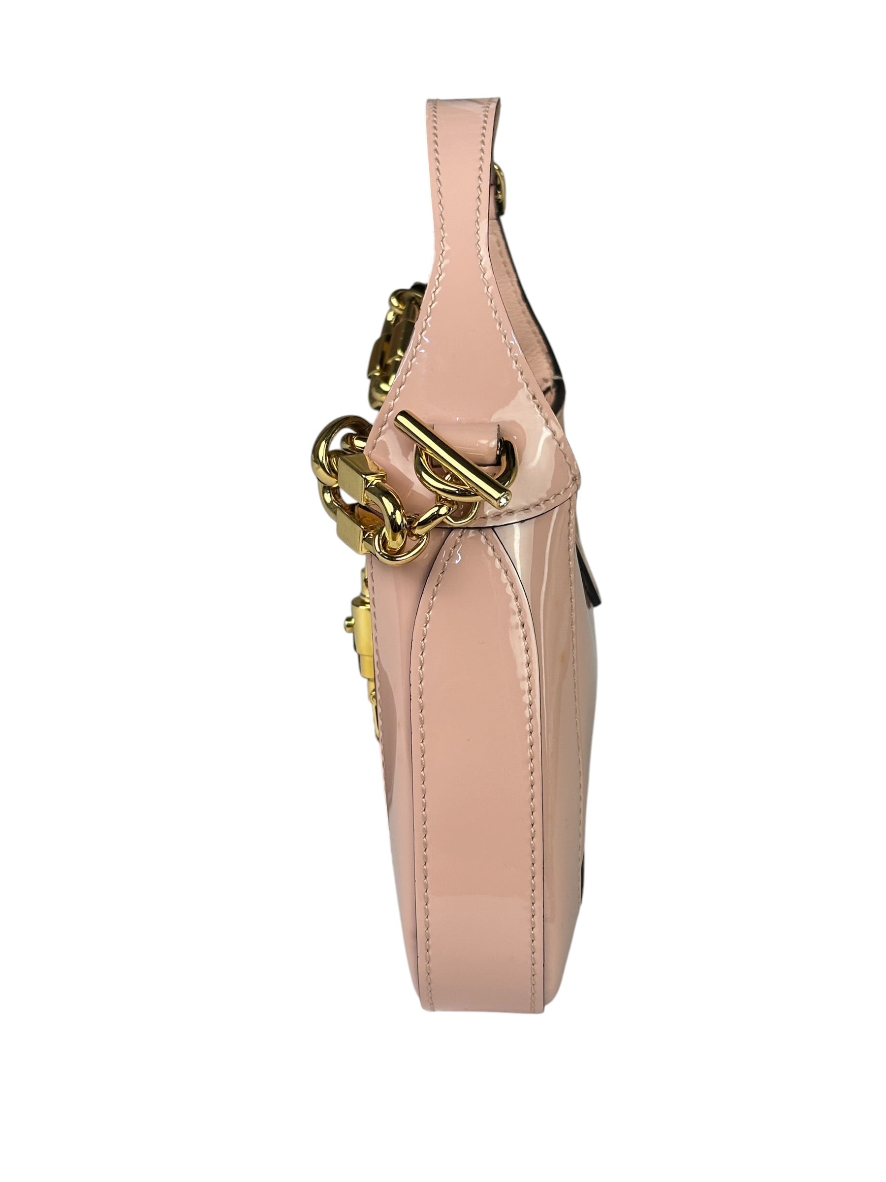 Gucci Pink Patent Leather Mini Jackie 1961 Hobo Bag