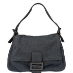 Fendi Grey Wool Mamma Baguette