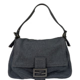Fendi Grey Wool Mamma Baguette