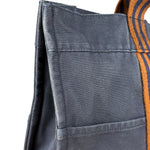 Hermes Vintage Large Navy Canvas Tote