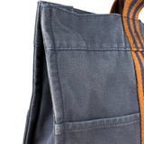 Hermes Vintage Large Navy Canvas Tote