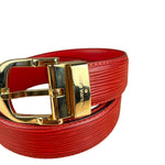 Louis Vuitton Red Epi Leather Belt