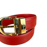 Louis Vuitton Red Epi Leather Belt