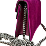 Gucci Super Mini Dionysus Purple Velvet Chain Bag