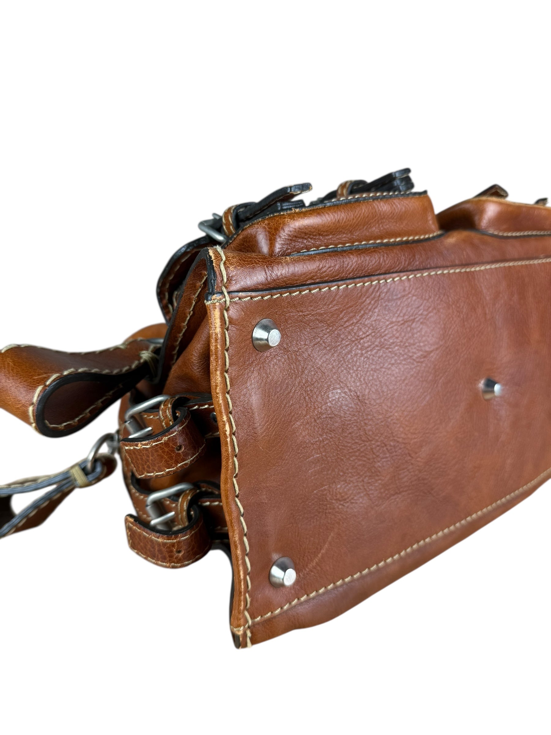 Chloé Vintage Edith Leather Tan Shoulder Bag