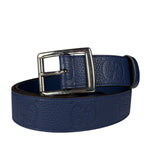 Gucci Navy Monogram GG Belt