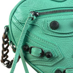 Balenciaga Green Le Cagole Heart Mini Bag