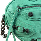 Balenciaga Green Le Cagole Heart Mini Bag