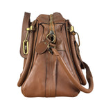 Chloe Caramel Tan Leather Paraty Medium Two-Way Bag