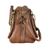 Chloe Caramel Tan Leather Paraty Medium Two-Way Bag