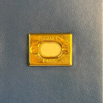 Chanel Vintage Blue Lambskin Flap Bag 1989