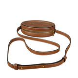 Celine Cuir Triomphe Oval Crossbody Brown