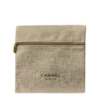 Chanel Beauty Metallic Cosmetic Travel Pouch