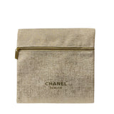 Chanel Beauty Metallic Cosmetic Travel Pouch