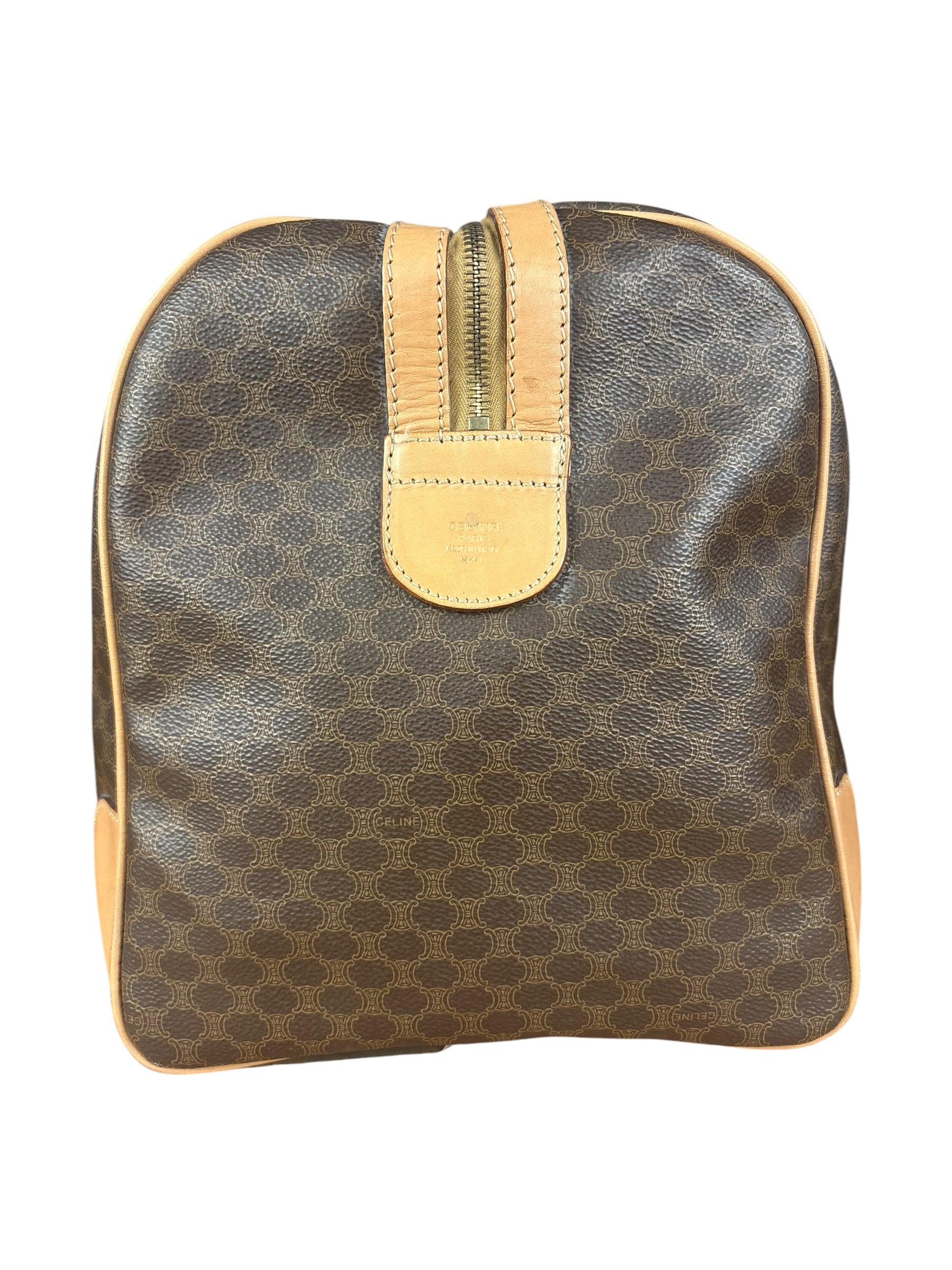 Celine Vintage Macadam Boston Bag