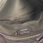 Christian Dior Purple Quilted Leather Flap Bag