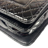 Chanel Black Patent Leather Boy Wallet on Chain Bag 2014
