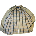 Burberry Vintage Khaki Plaid Lined Coat