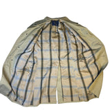 Burberry Vintage Khaki Plaid Lined Coat