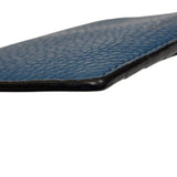Salvatore Ferragamo Navy Calfskin Coin/Card Holder