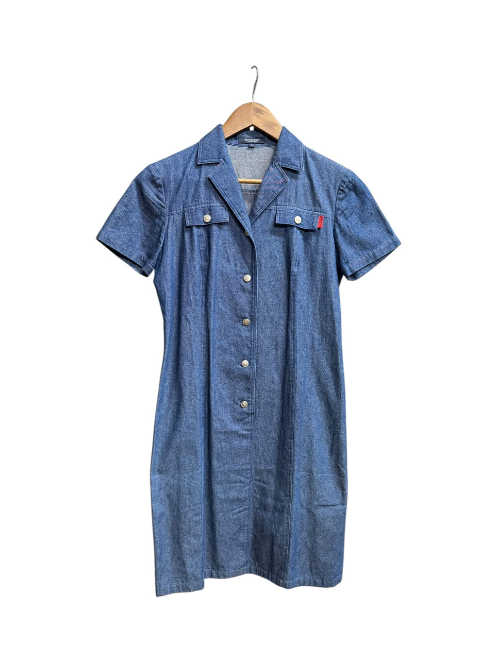 Burberry London Blue Denim Short-Sleeve Shirt Dress