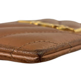 Yves Saint Laurent Dusty Rose Leather Cassandre Cardholder