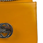 Gucci Orange GG Polished Leather Shoulder Bag