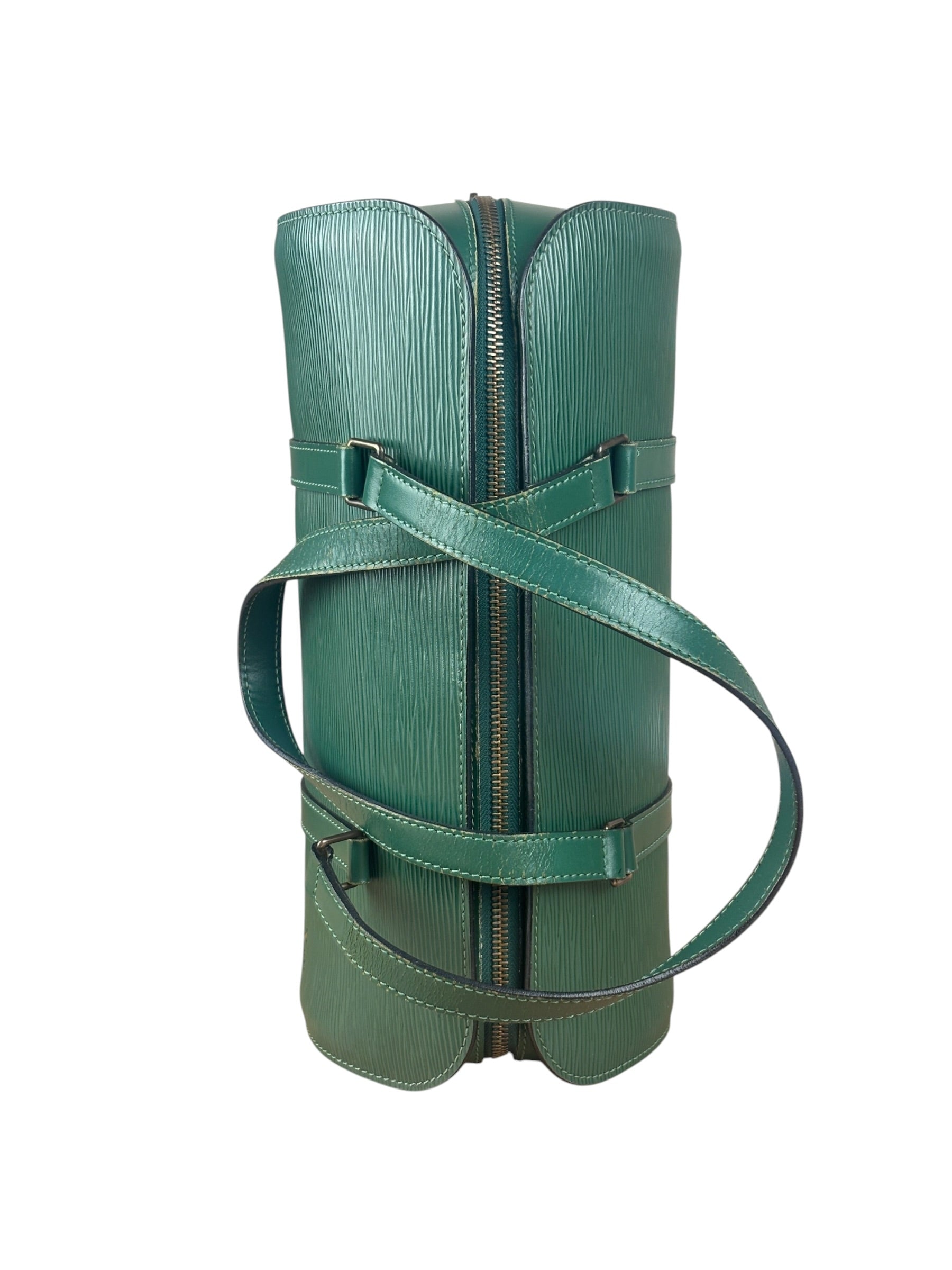 Louis Vuitton Green Epi Soufflot Handbag