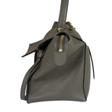 Celine Grey Grained Calfskin Belt Shoulder Bag