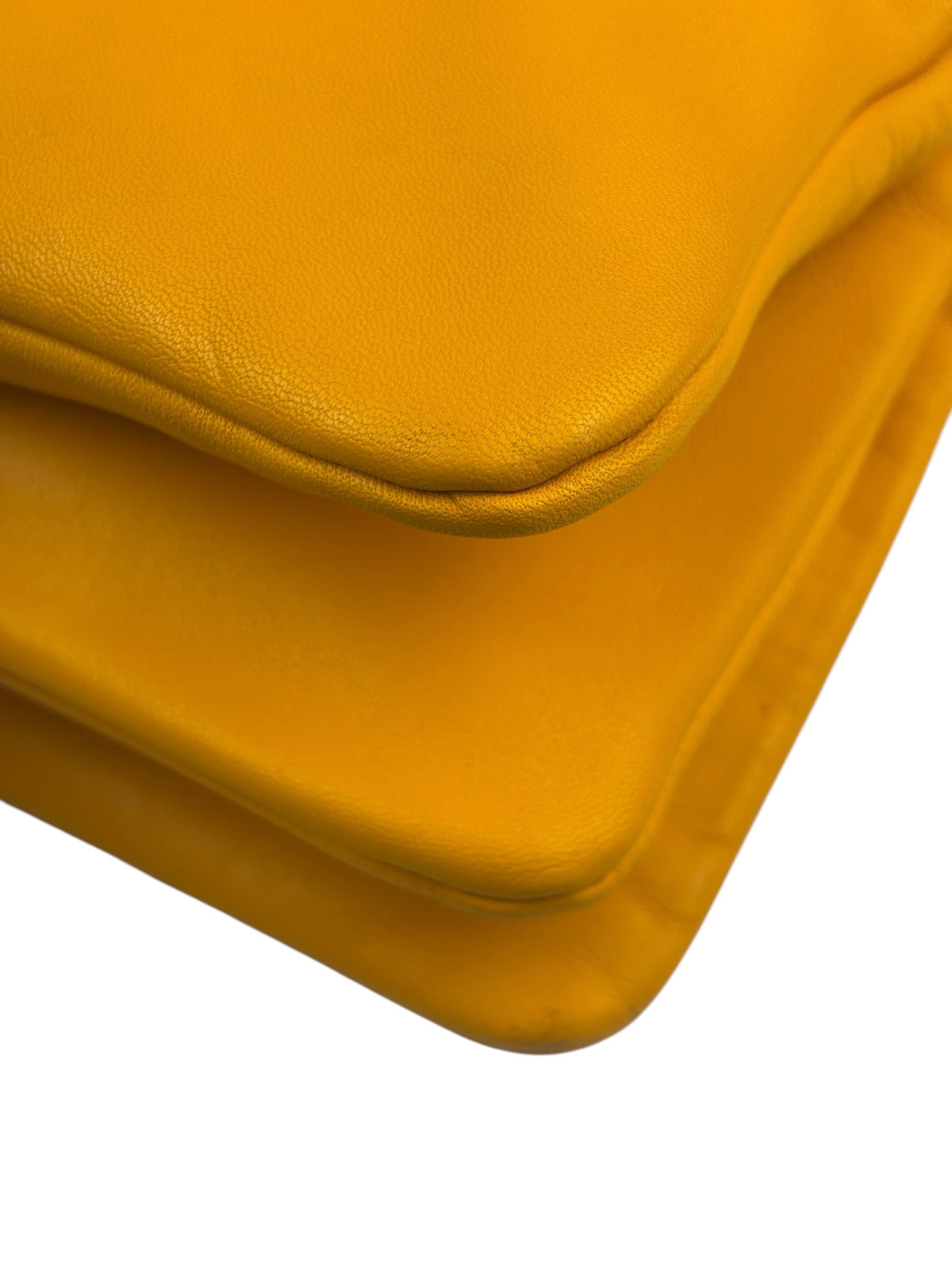 Celine Yellow/Orange Leather Trio Small Crossbody Bag