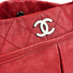 Chanel Red Quilted Leather Natural Beauty Chain Tote 2010
