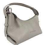 Brunello Cucinelli Ivory Grained Leather Shoulder Bag