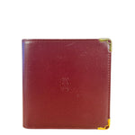 Cartier Vintage Maroon Leather Bifold Wallet