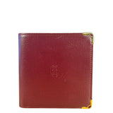Cartier Vintage Maroon Leather Bifold Wallet