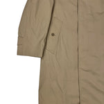 Burberry Vintage Khaki Plaid Lined Mid-Length Coat