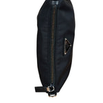 Prada Black Re-Nylon Saffiano Leather Crossbody Bag